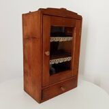 Old bathroom cabinet from the 40s in solid oak