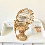 Pair of vintage doll armchairs