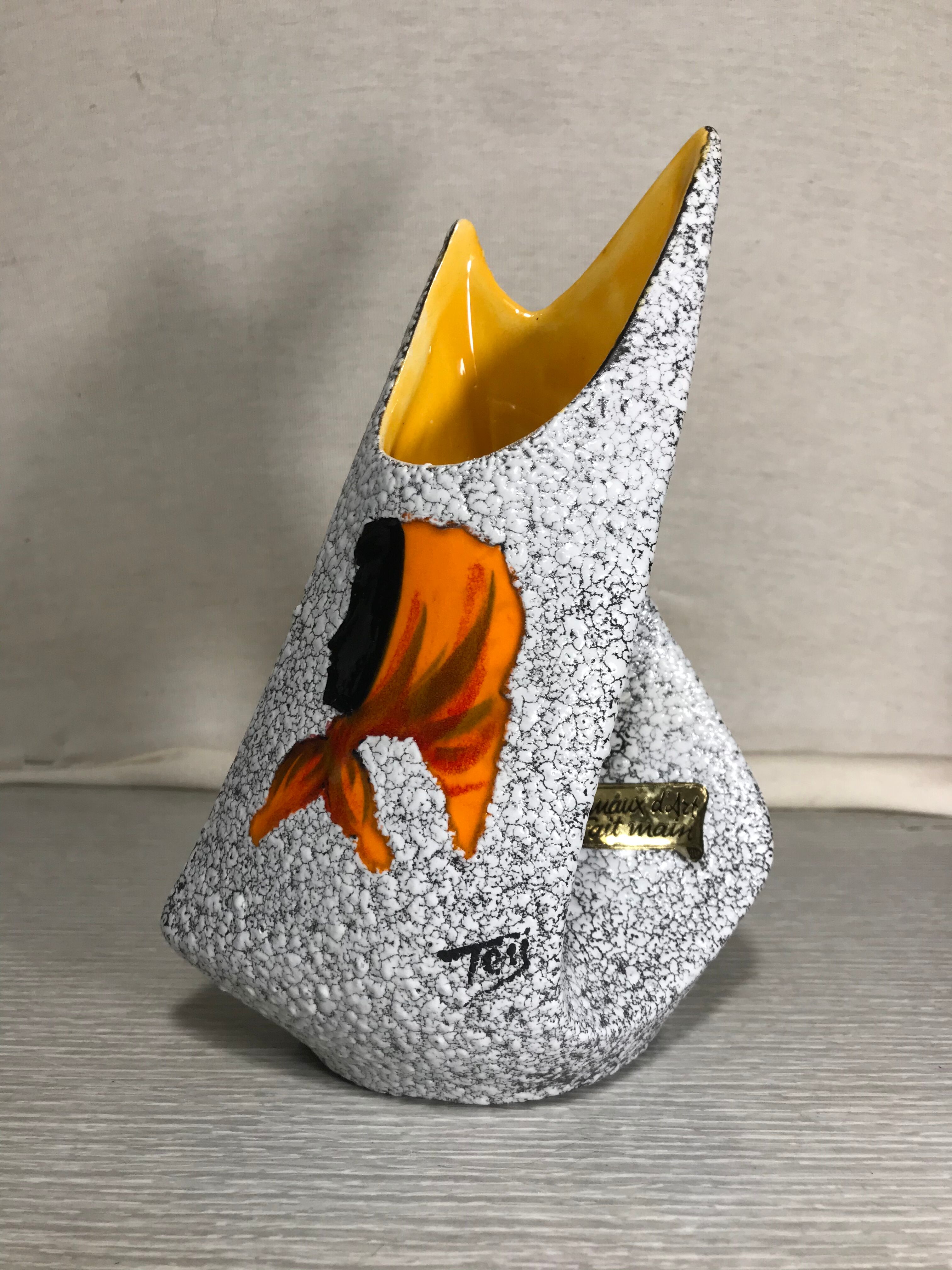 Lot 15 ancient ceramics enamelled Tess