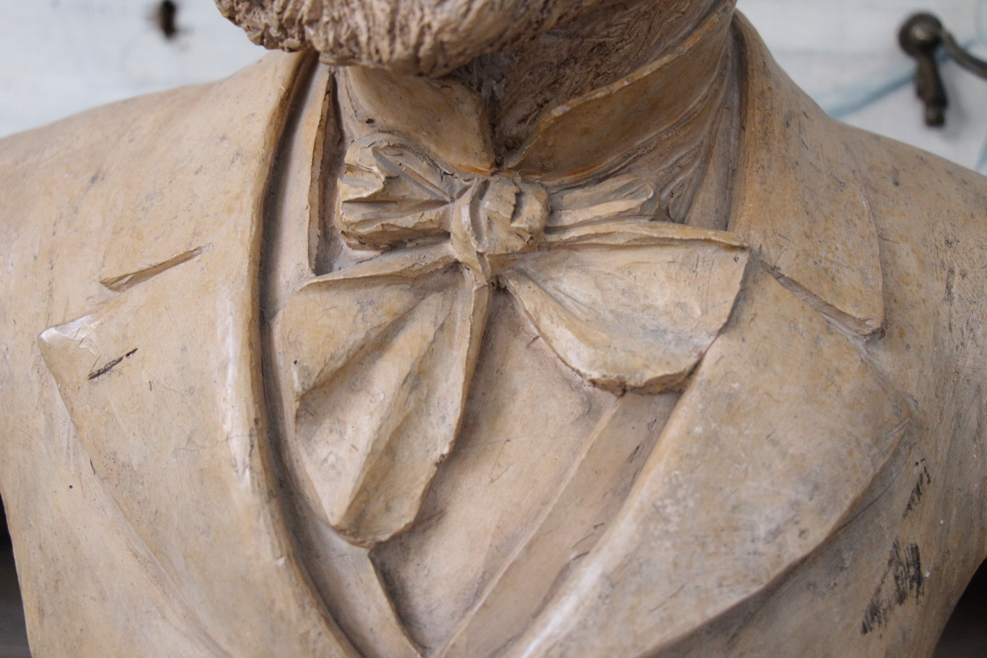 Bust of a man in nineteenth century terracotta