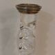 Pair of twisted plexiglass and silver-plated candlesticks