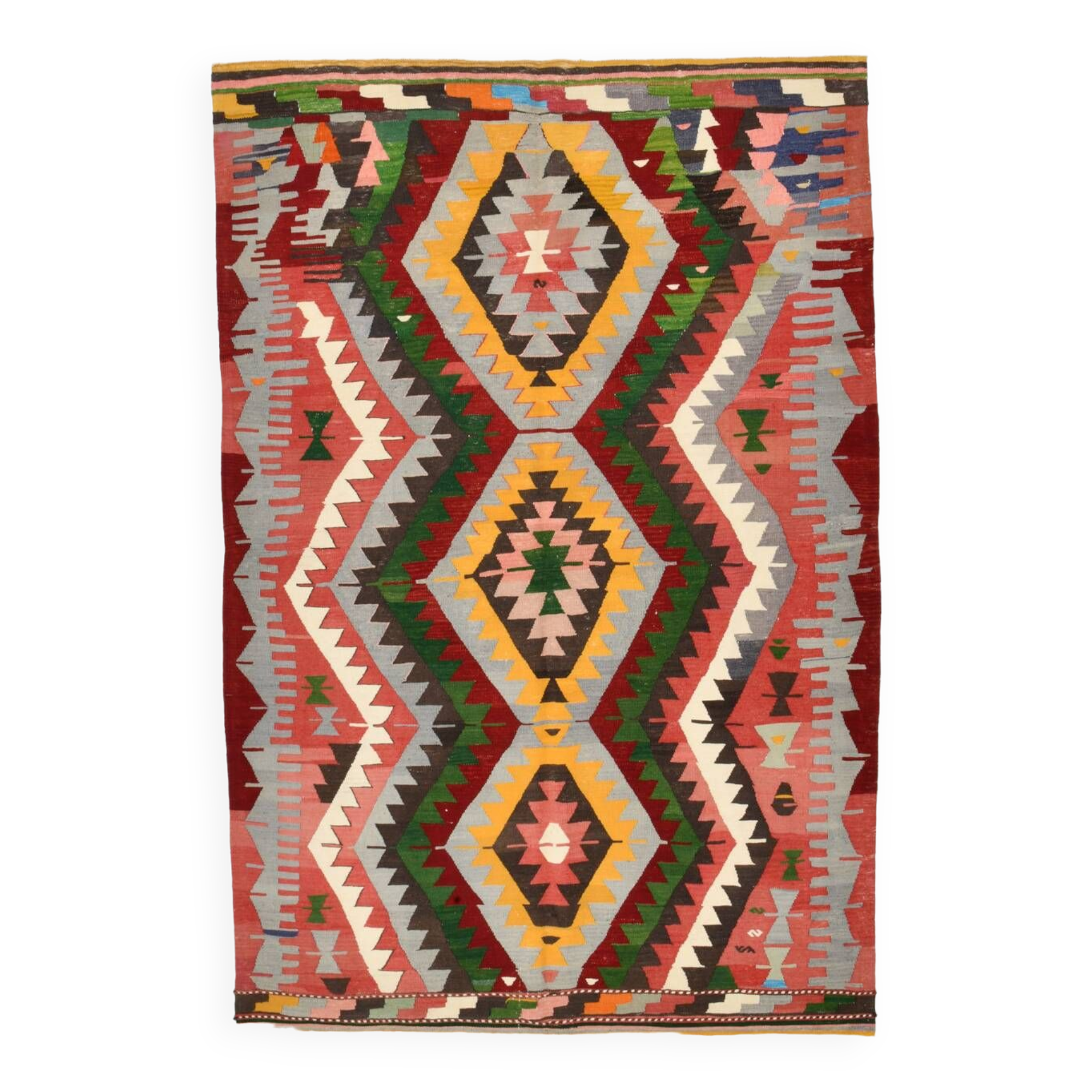 5x7 Tribal Handwoven Kilim Rug, 155x232Cm