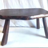 Brutalist solid wood coffee table – 50s/60s