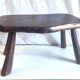 Brutalist solid wood coffee table – 50s/60s