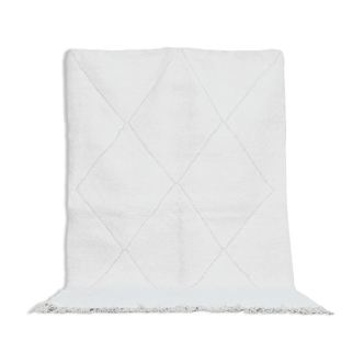 Tapis berbère béni ouarain losanges blancs 210x310cm