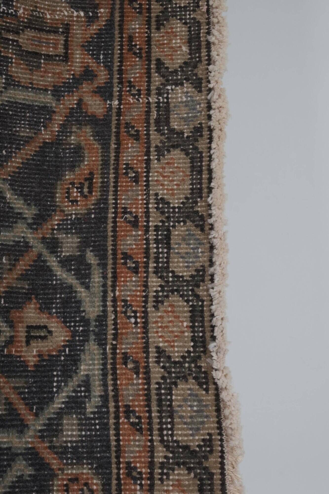 Vintage Turkish hallway rug 88x397 cm