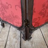 Screen carved wood glass beveled