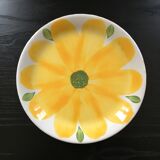 Assiette italienne fleur jaune