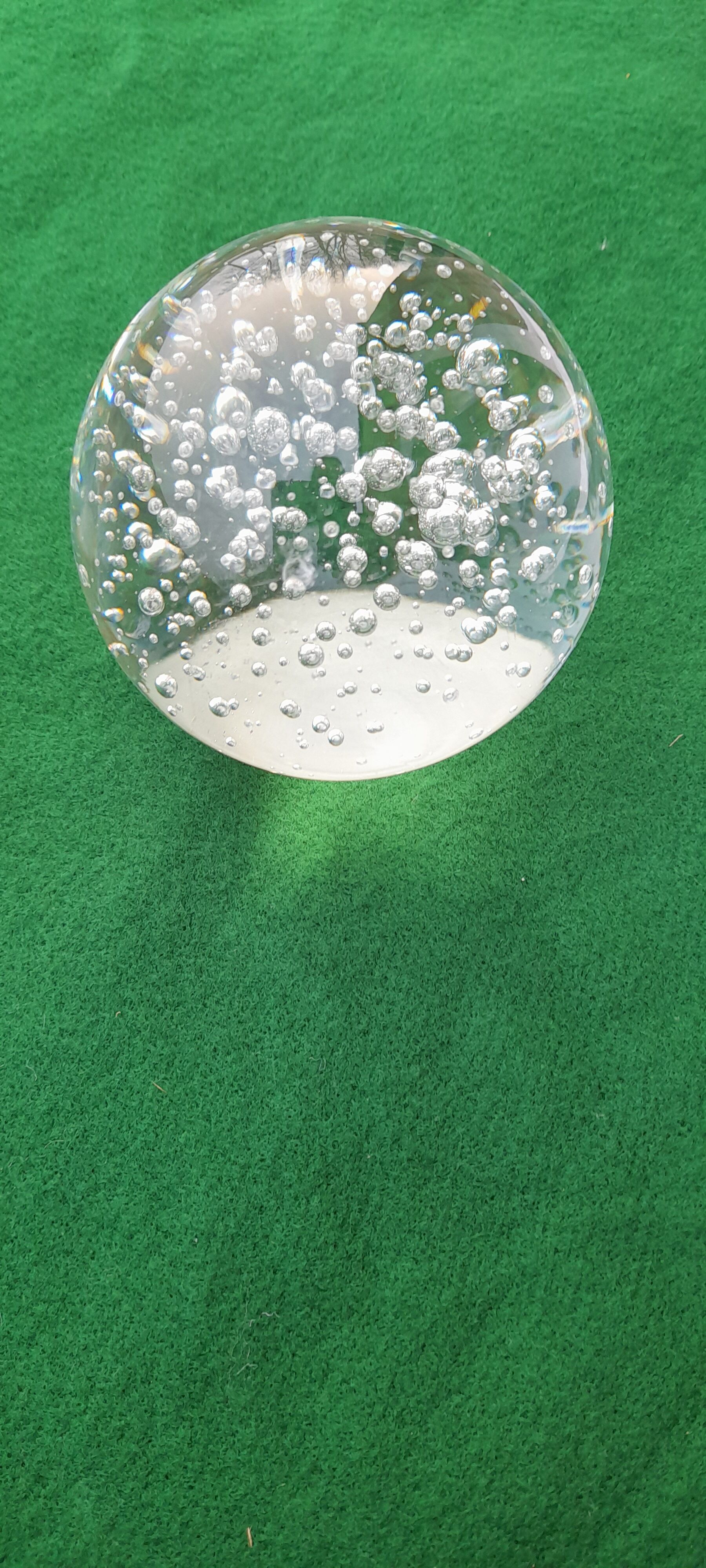 Boule de sulfure presse papier diam 9,5 cm