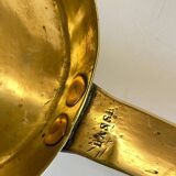 LOW HAND BRASS CANDLESTICK ANTIQUE