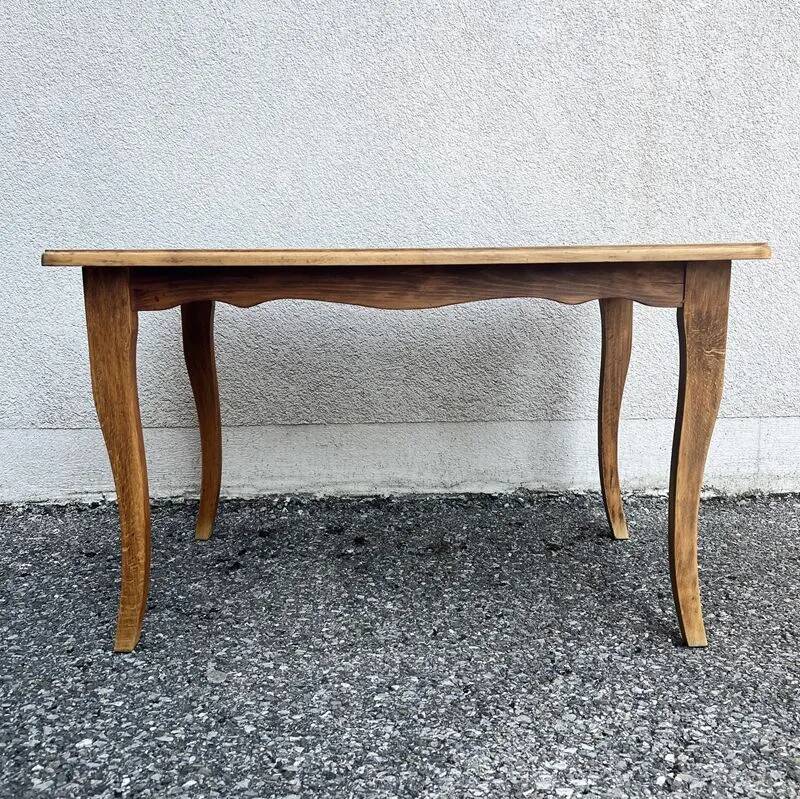 Natural wood coffee table