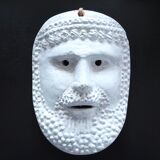 Greek man's mask in terracotta, 1970s