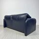 Canapé en cuir Maralunga 2 places vintage des années 1980 par Vico Magistretti pour Cassina