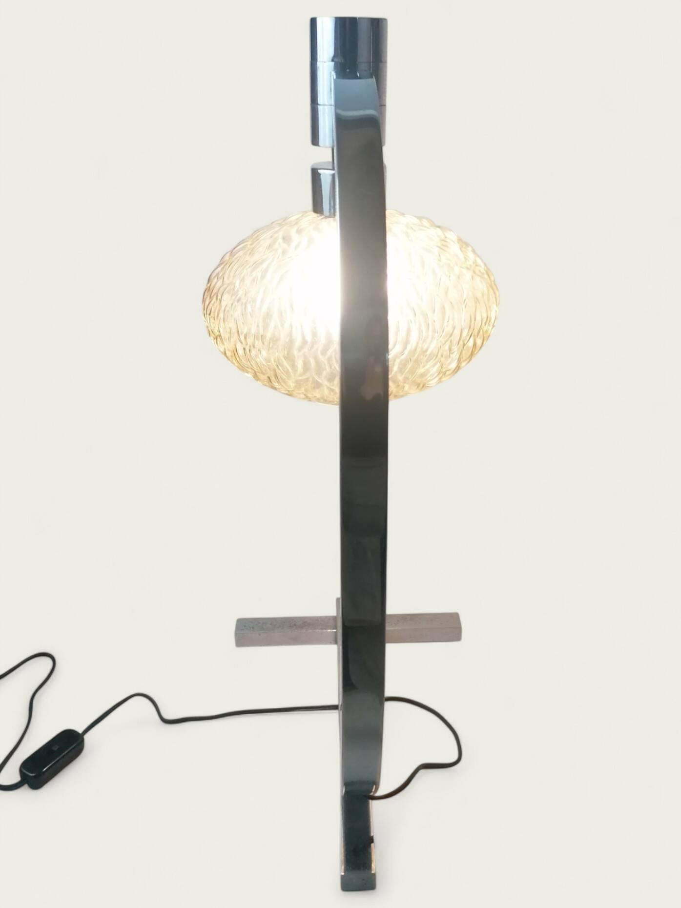 1970 designer lamp in chrome Franco Albini