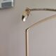 Adjustable swing arm modernist floor lamp