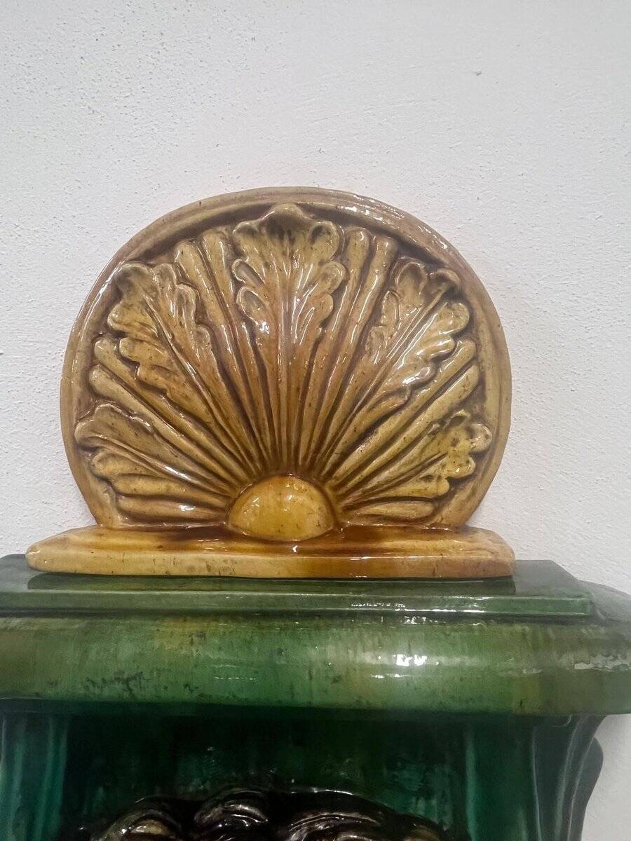 Glazed terracotta fountain from Vietri di Salerno, Italy, 1990s.