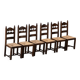 Ensemble de six chaises de salle à manger françaises