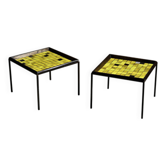 Pair of coffee tables by Mado Jolain & René Legrand, circa 1955