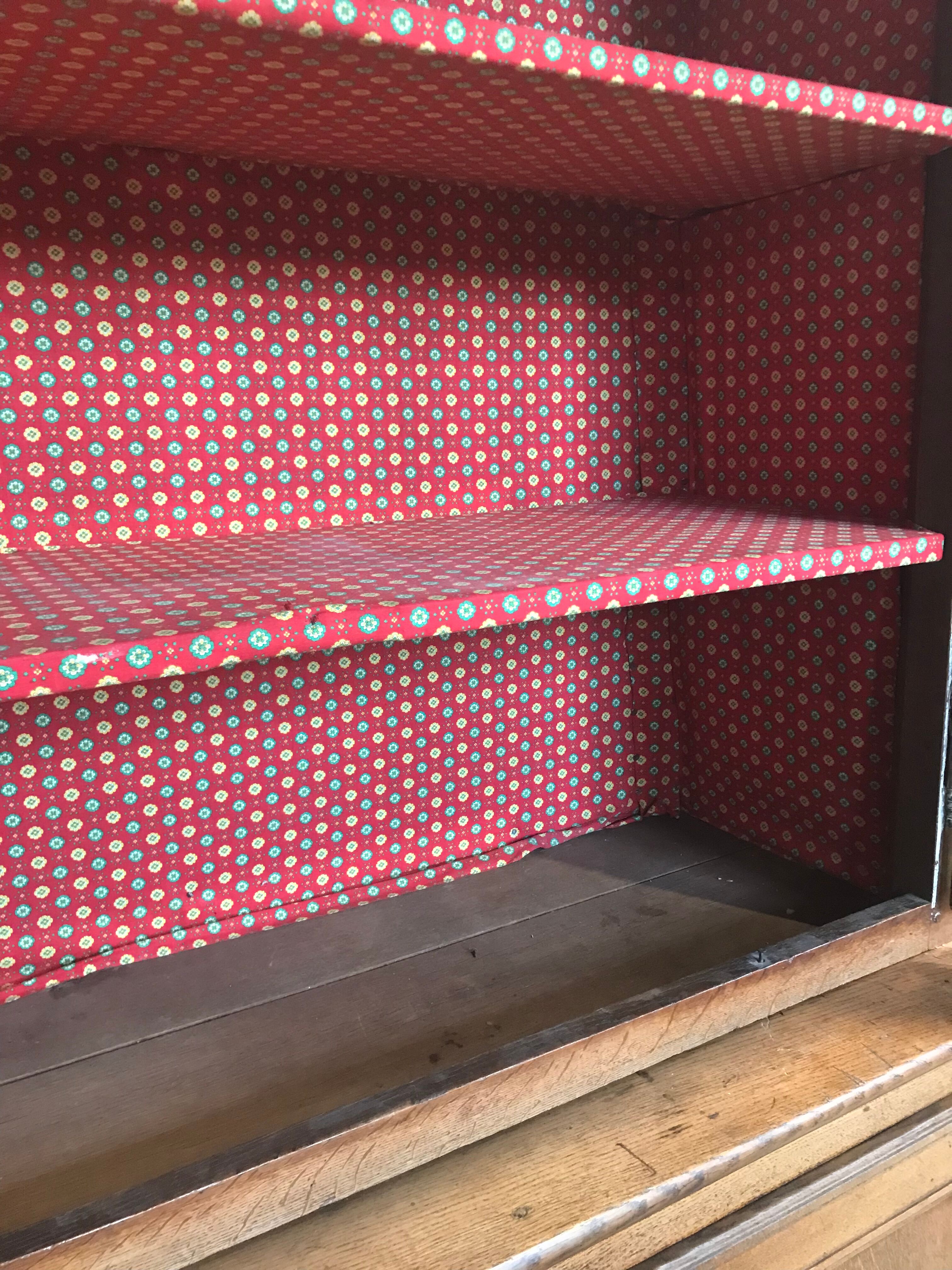 Buffet 2 bodies in solid oak. 2 bodies