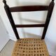 Chaise vintage en bois et paille tressée