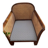 double caned armchair