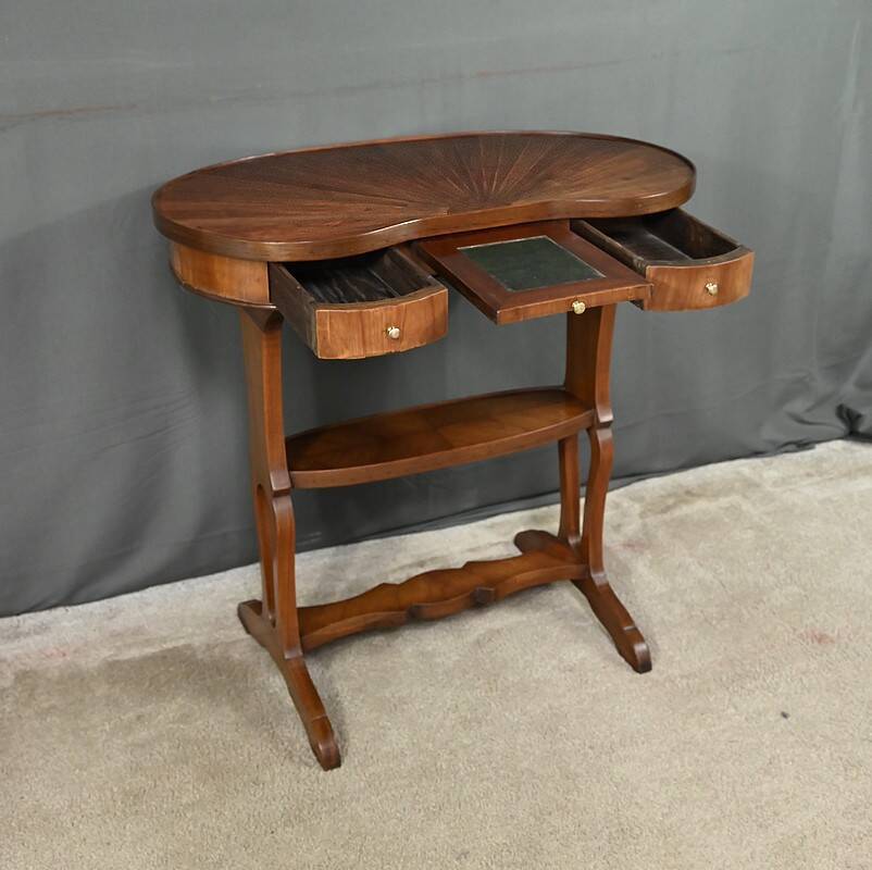 Louis XVI Style Mahogany and Rosewood Marquetry Coffee Table – Late