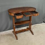 Louis XVI Style Mahogany and Rosewood Marquetry Coffee Table – Late