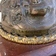 Napoleon III fireplace garniture in marble & regulus signed Auguste Moreau.