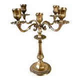 5-light brass candlestick