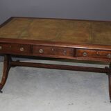 English mahogany bureau plat circa 1900