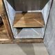 Early 20th-century oak bar counter with period zinc and tin cladding.