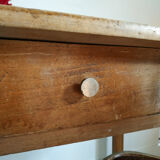Old wooden farm table