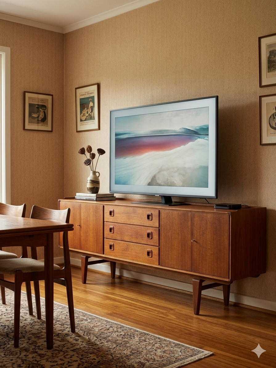 Scandinavian teak sideboard from the 1960s.