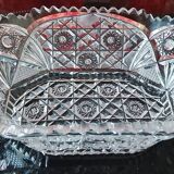 Cut glass fruit bowl