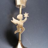 Pair of let'stag candle holders brass angels