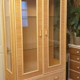 Armoire vitrée en rotin
