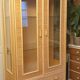 Rattan glass cabinet