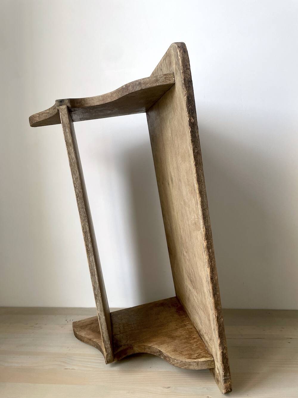 Farmhouse Style Wooden Wall Shelf