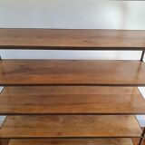 Shelf / bookcase in metal and solid wood