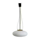 Italian glass and brass pendant lamp, 1950s