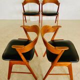 Chaises vintage danoises Kai Kristiansen modèle 32 pour Schou Andersens Møbelabrik