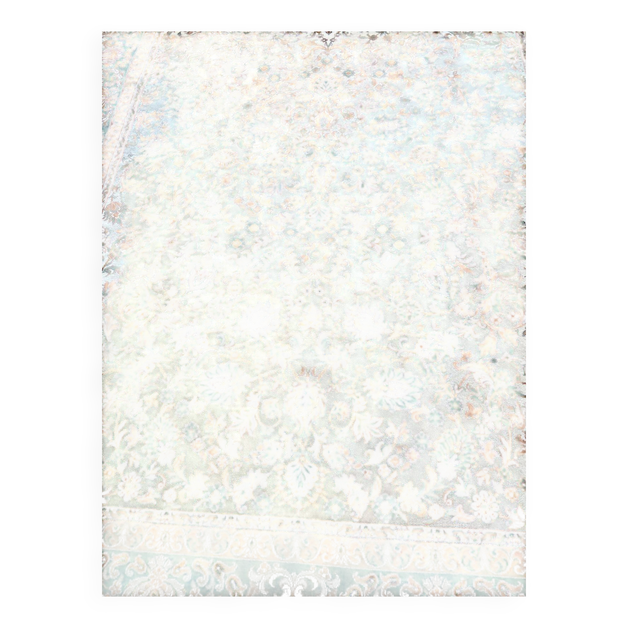 Persian rug beige wool flowers Faran Super 250x350cm Saint Maclou