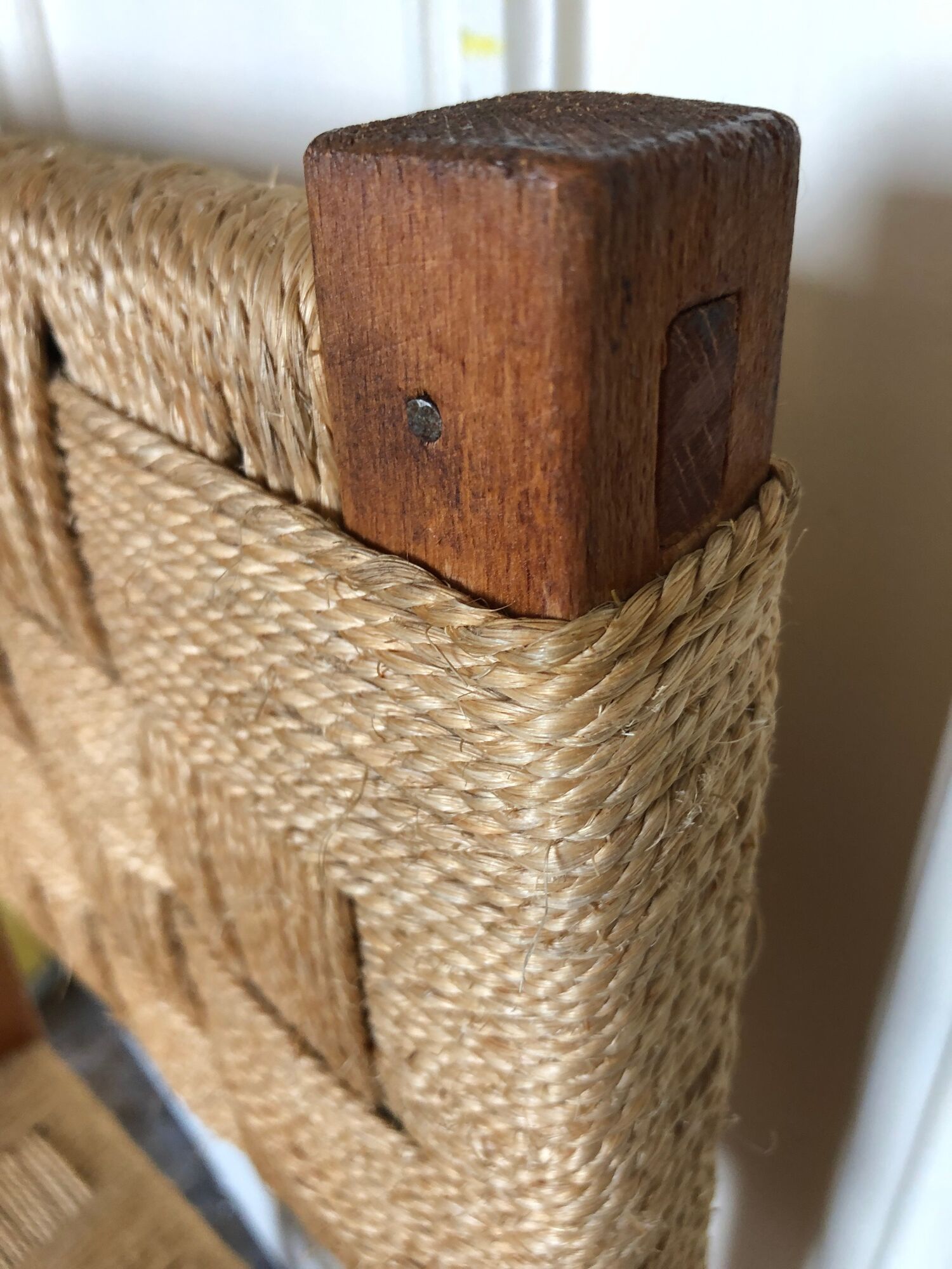 Chair made of wood and rope