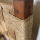 Chair made of wood and rope