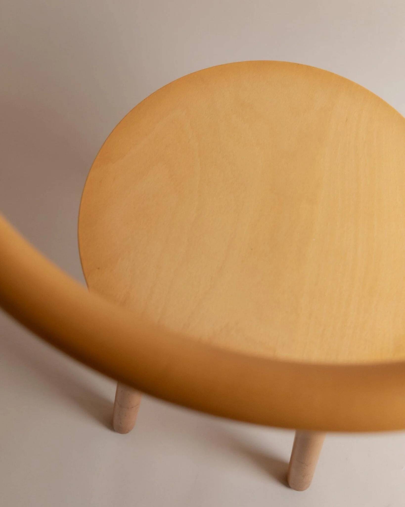 Light Wood Vintage Chair - 1980s Italian Minimalist, Japanese-Inspired, Solid Wood, Batch of 2