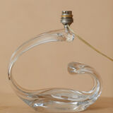 Crystal lamp foot Maison Daum France circa 1960