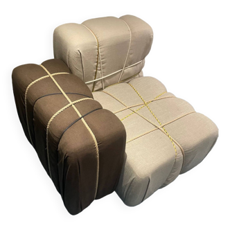 Contropakko upholstered Italian armchair by Marcantonio