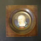 Miniature on natural material