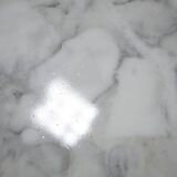 Vintage oval marble table published by Roche Bobois