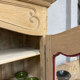 Louis XV bookcase in raw wood